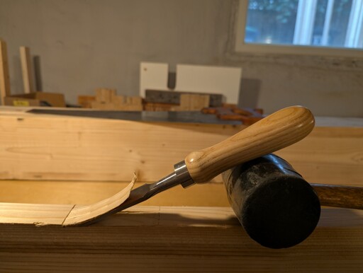 Cutting a 1/4" in 12" birdsmouth