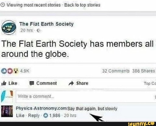 The Flat Earth Society had members all around the globe!