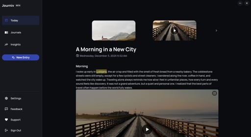 journiv self hosted private journal