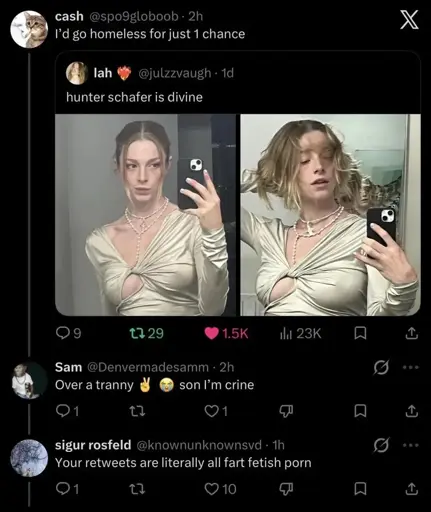 Avarage twitter experience.. shes hot tho.