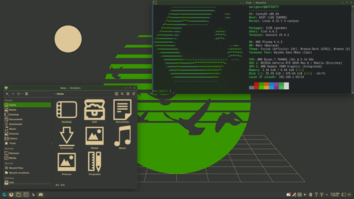 [KDE] Customish theme based on Haken's Affinity album :)